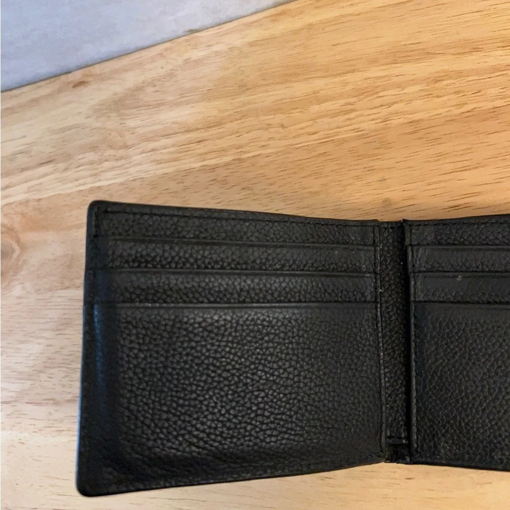 Michael Kors Black Pebbled Leather Billfold Wallet